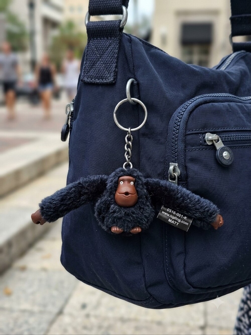Kipling MATT Black Monkey Keychain Collectible 0516-001-K